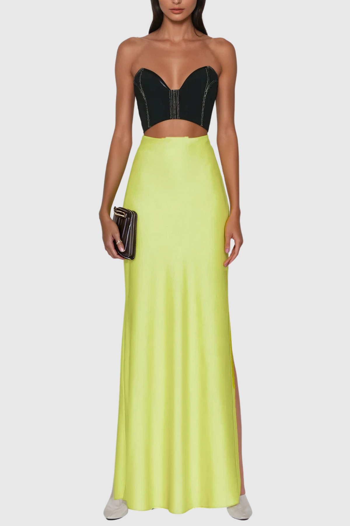 Anemoon Strapless Cutout Maxi Dress