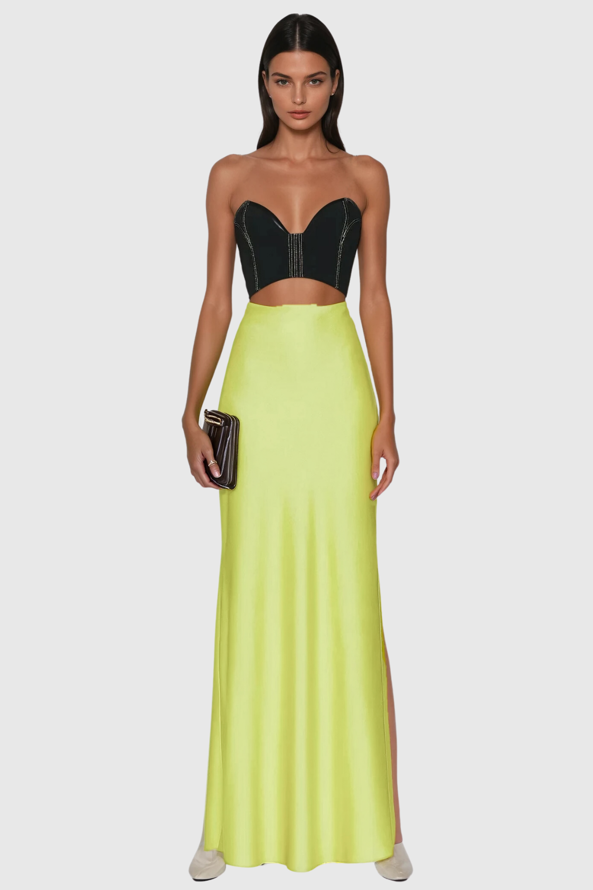 Anemoon Strapless Cutout Maxi Dress