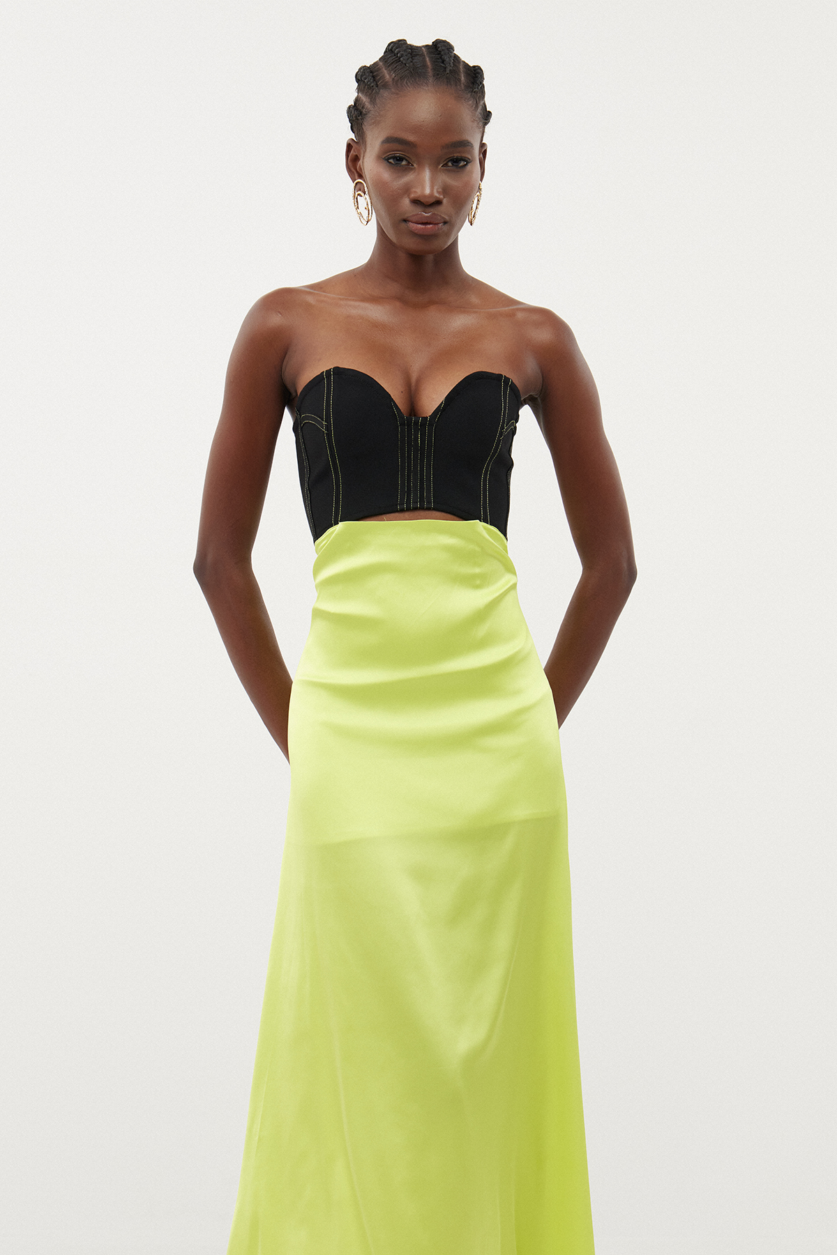 Anemoon Strapless Cutout Maxi Dress