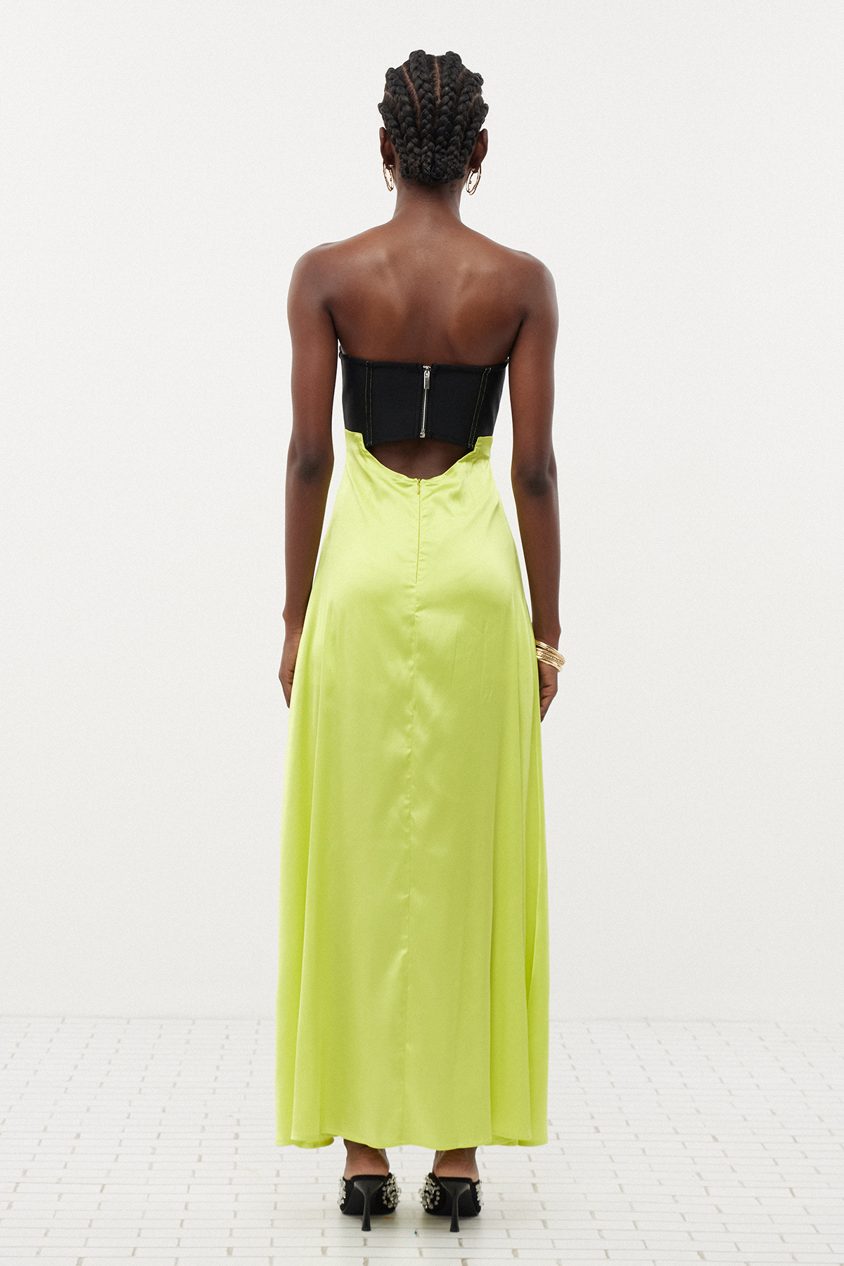 Anemoon Strapless Cutout Maxi Dress