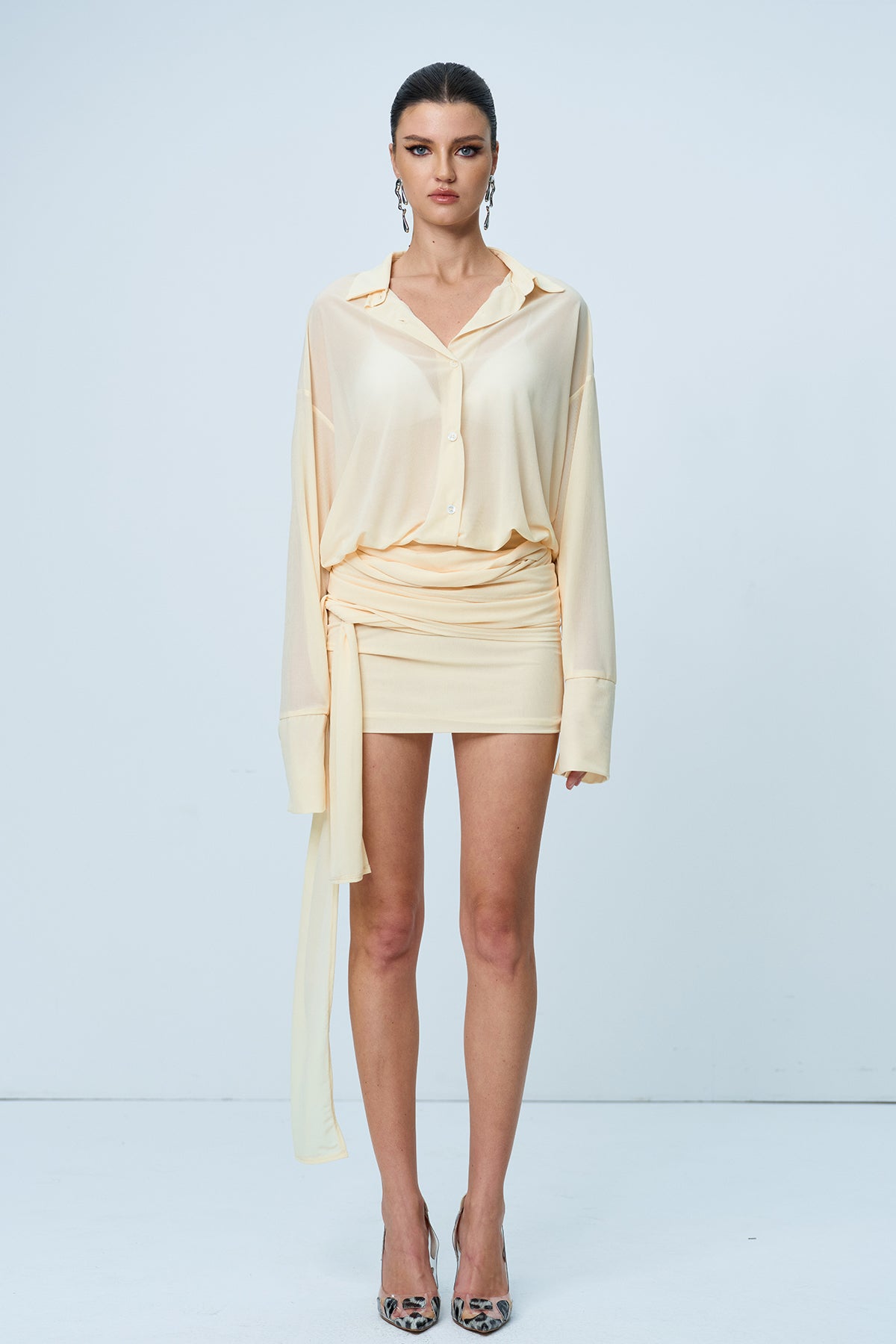 Anik Ruch Mesh Mini Dress