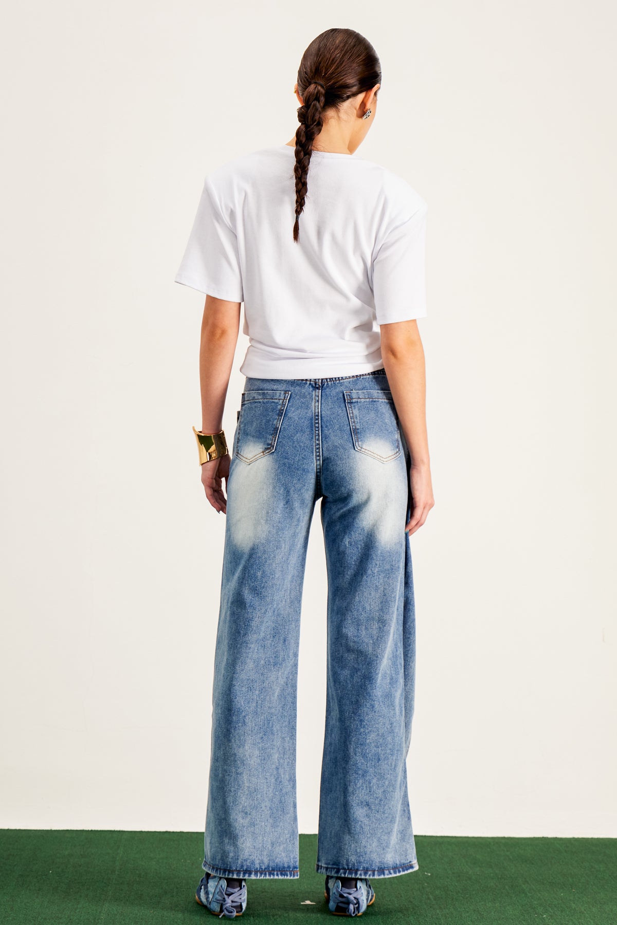 Ansgar Deconstruct Asymmetric Hayley Jeans In Blue
