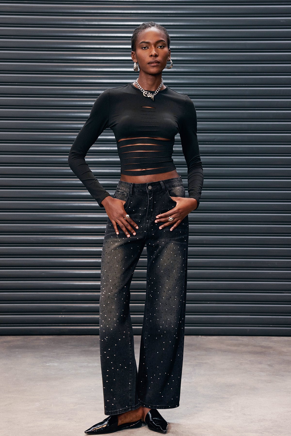 Antoniya Rhinestone Hayley Jeans