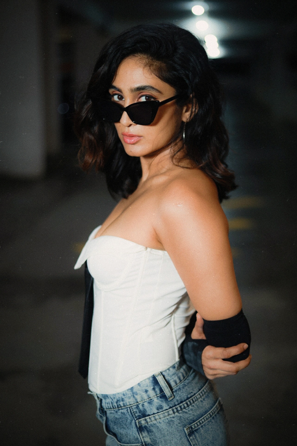 Anwen Strapless Corset Tie Top