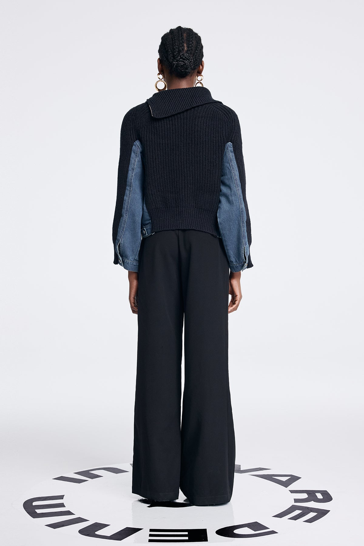 Anxhela Deconstruct Asymmetric Knit Top