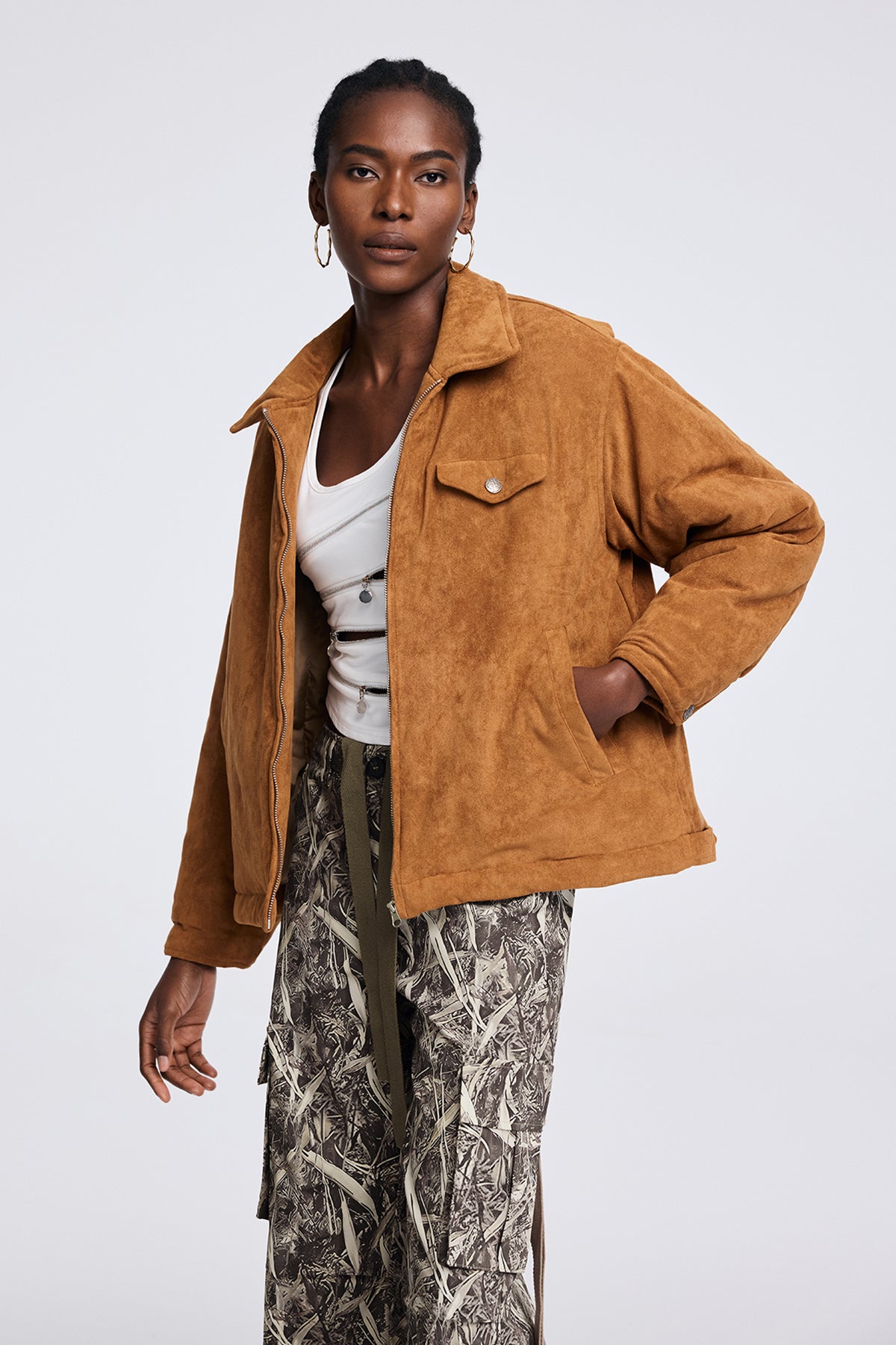 Aolani Suede Cotton Jacket