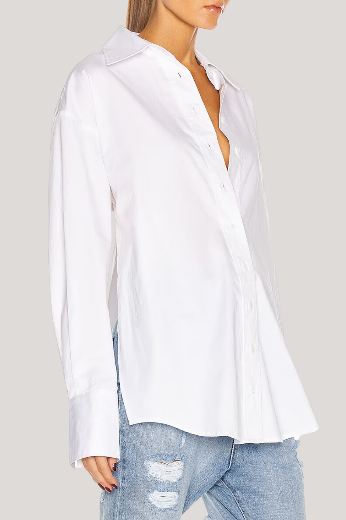 Artemis Lace Up Bow Cutout Shirt