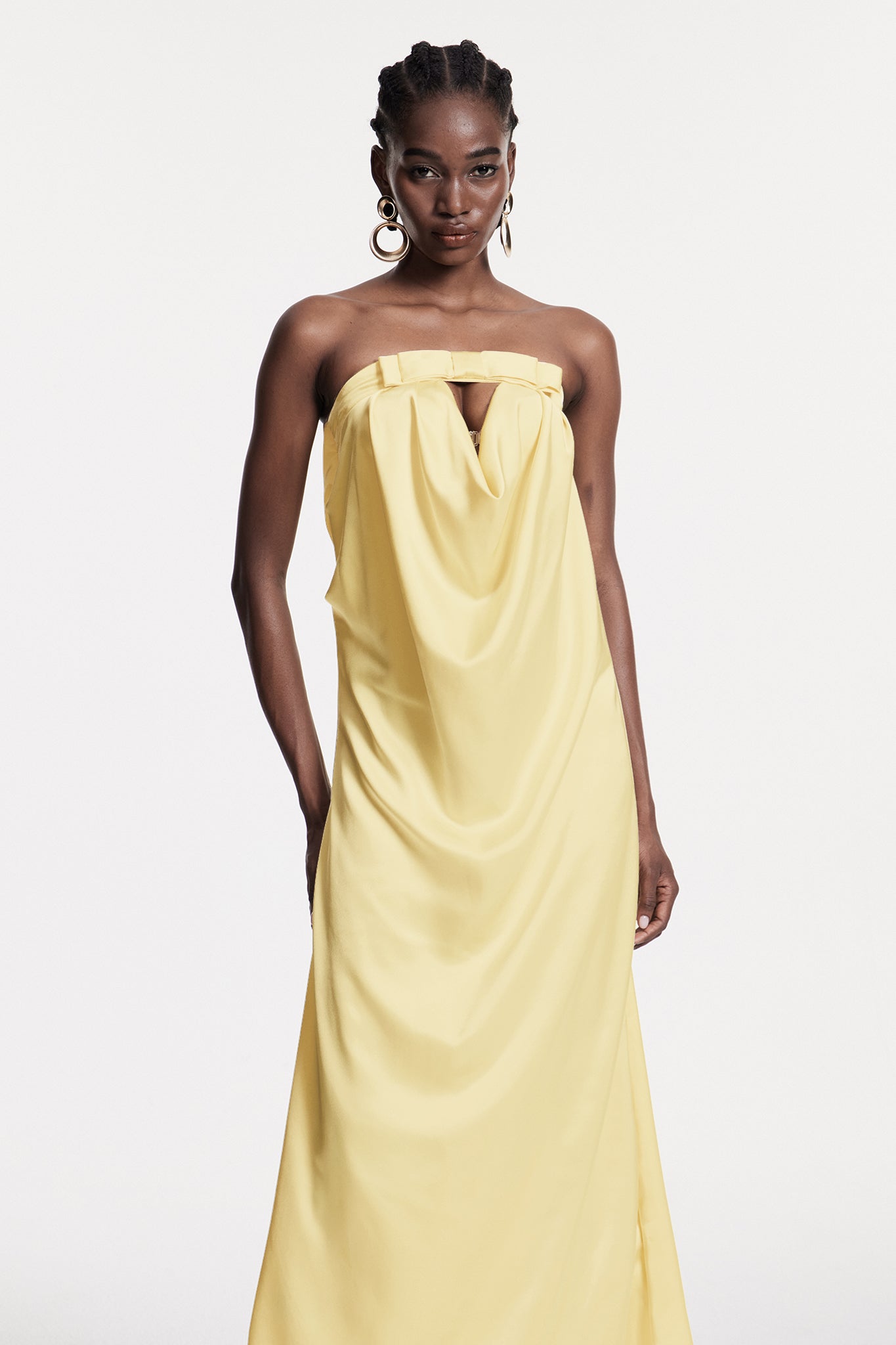 Ashorn Strapless Bow Maxi Dress