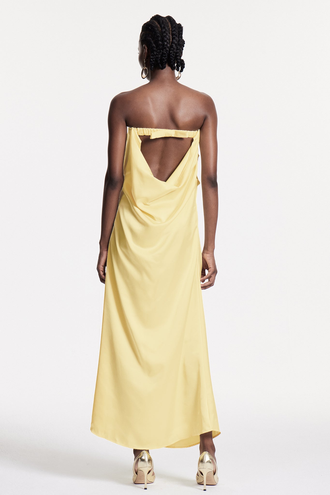 Ashorn Strapless Bow Maxi Dress