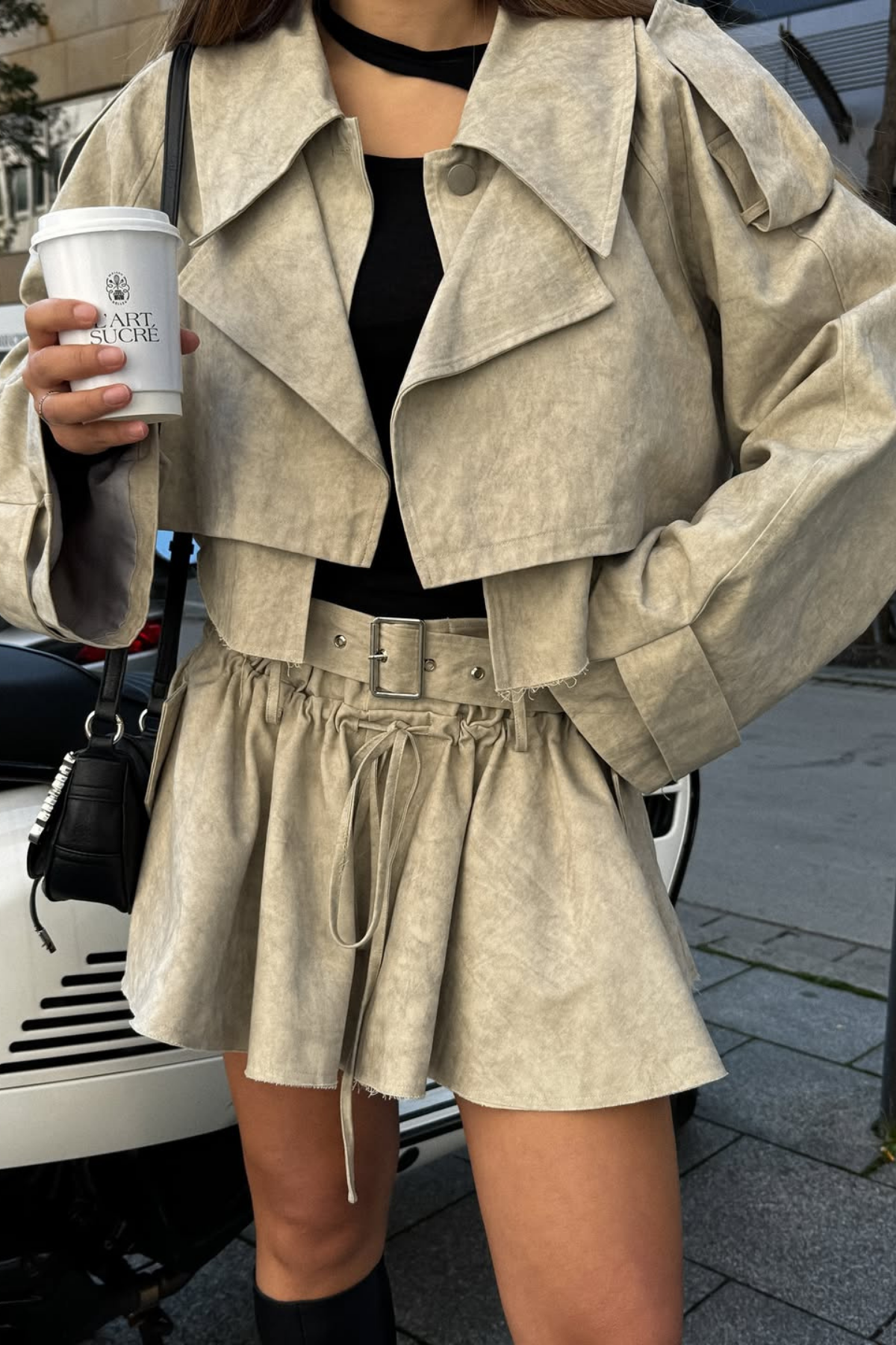 Aylani Camouflage Print Deconstruct Skirt Set