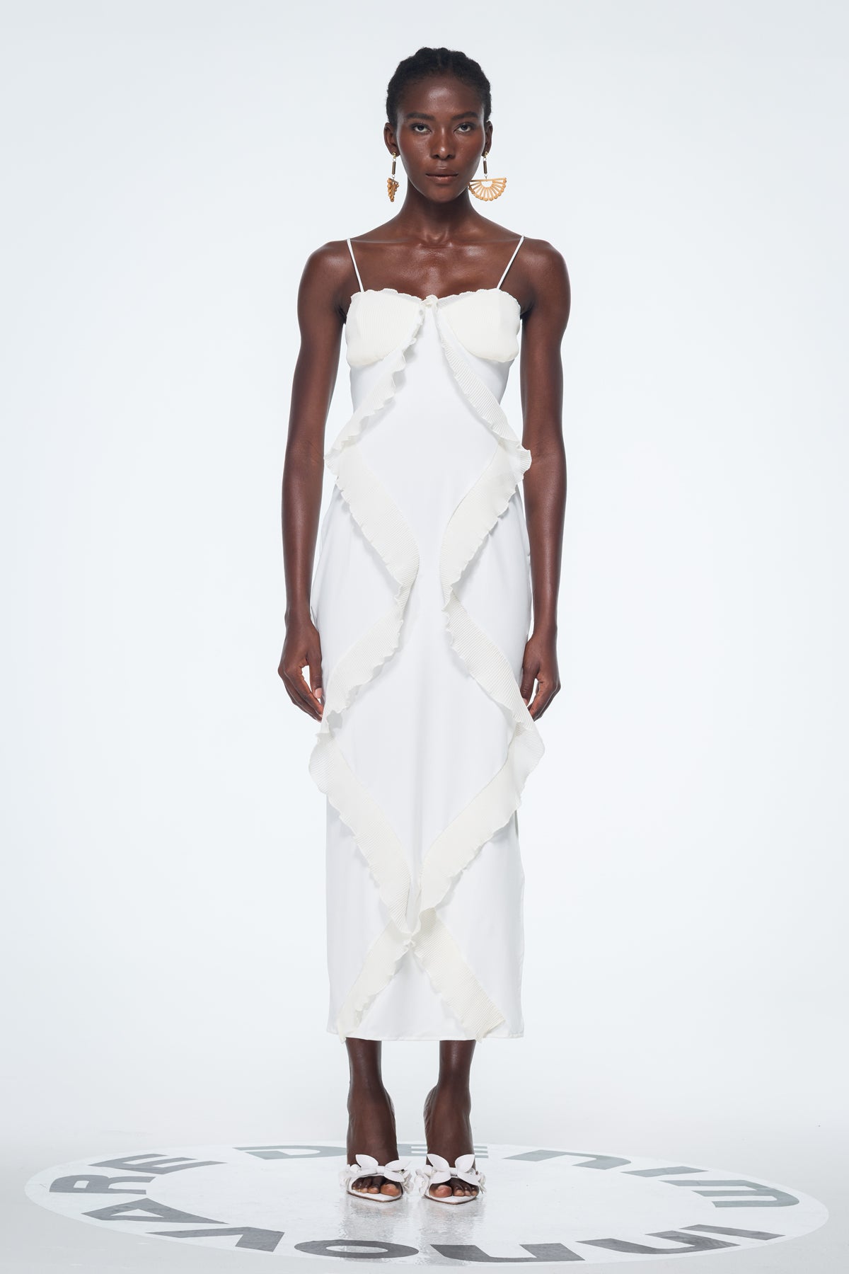 Bachtiar Spaghetti Split Maxi Dress