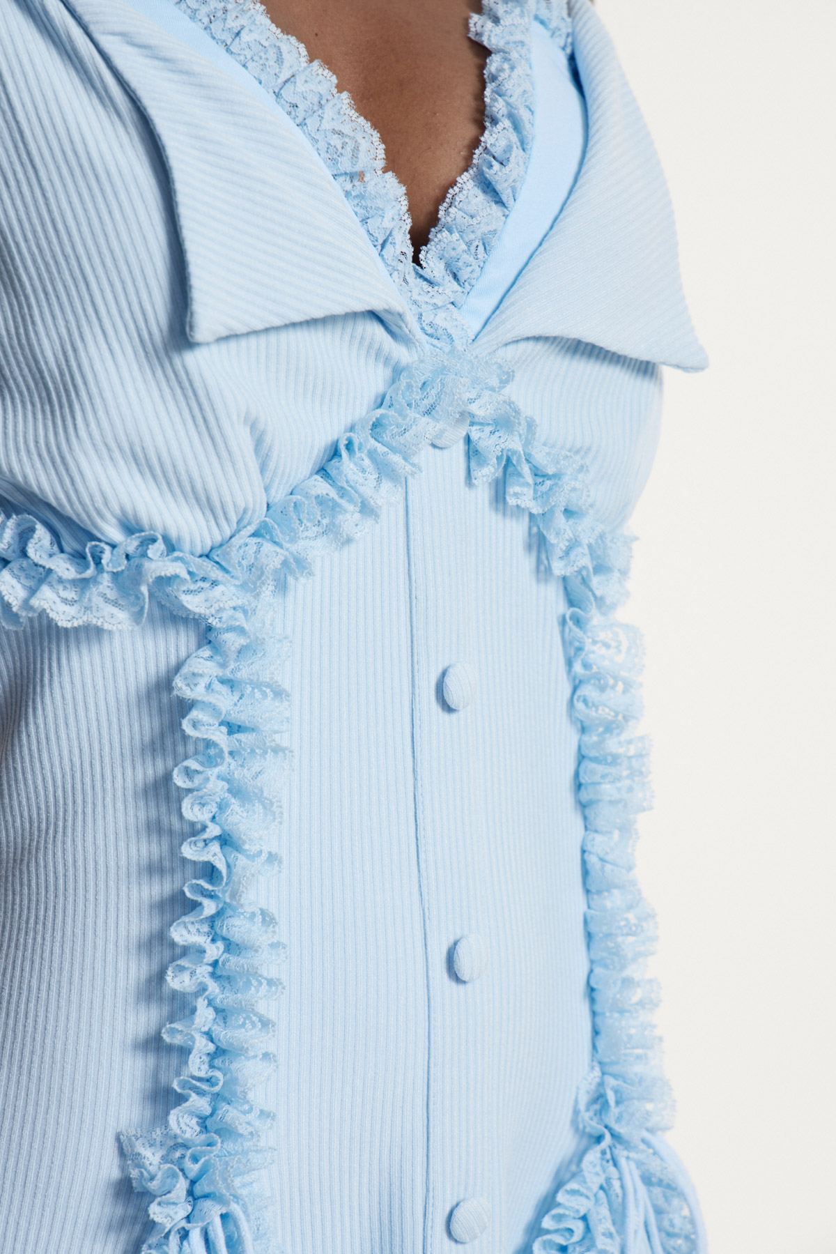 Baeltox Spaghetti Ruffle Mini Dress