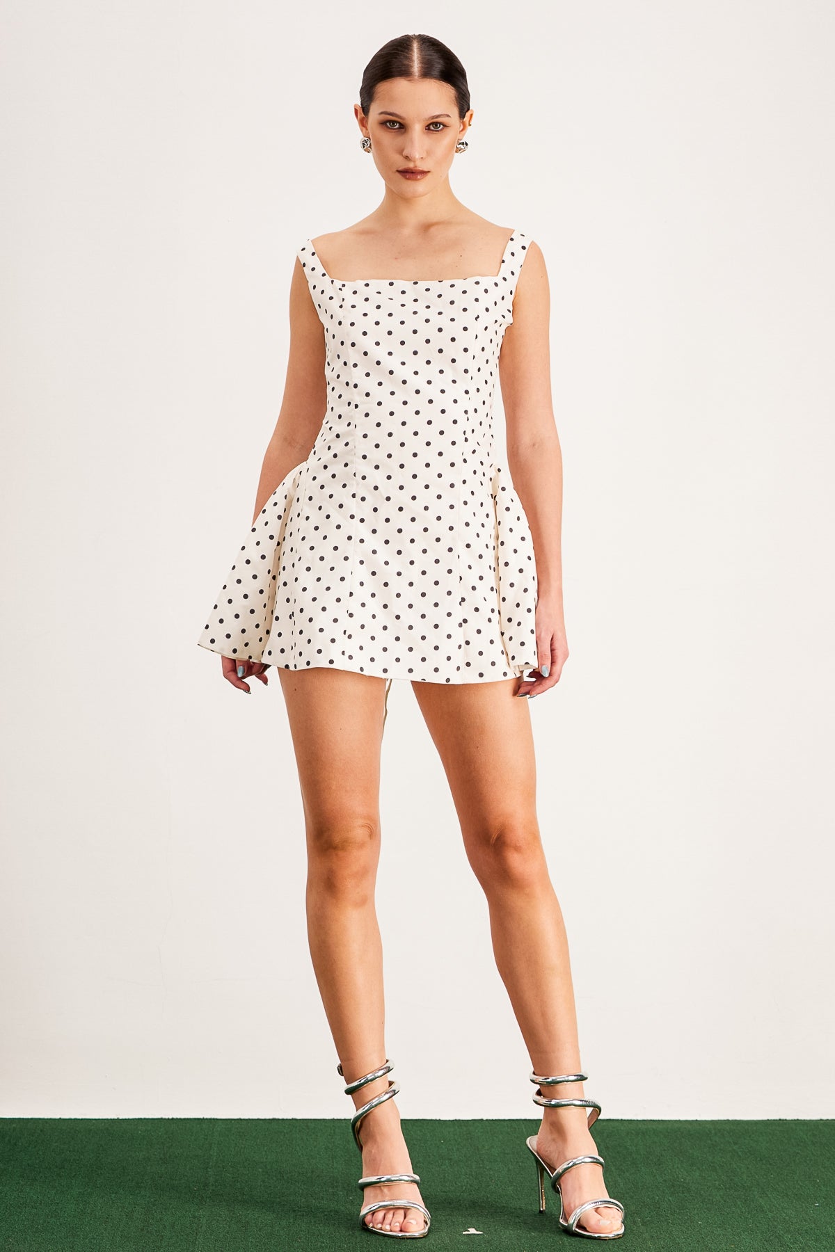 Balkrishna Dot Sleeveless Mini Dress