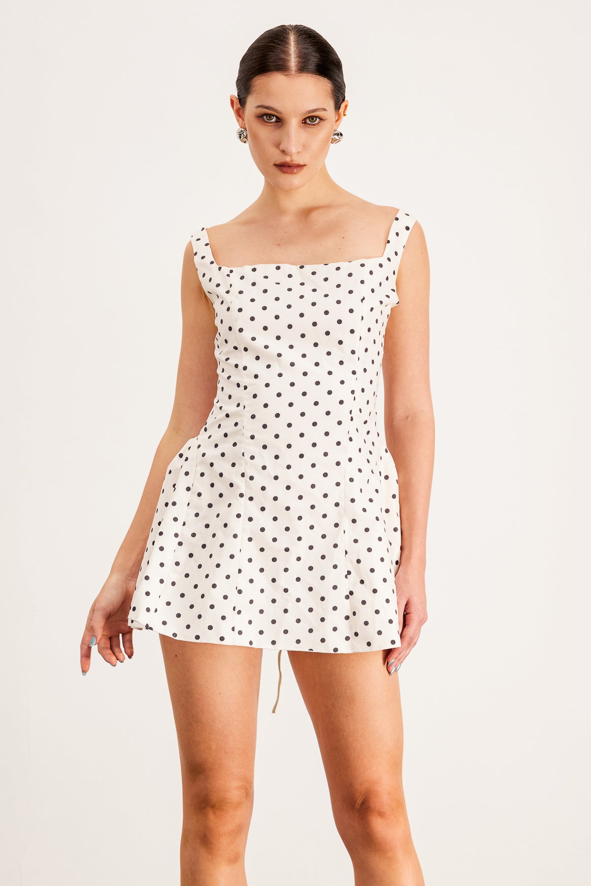 Balkrishna Dot Sleeveless Mini Dress