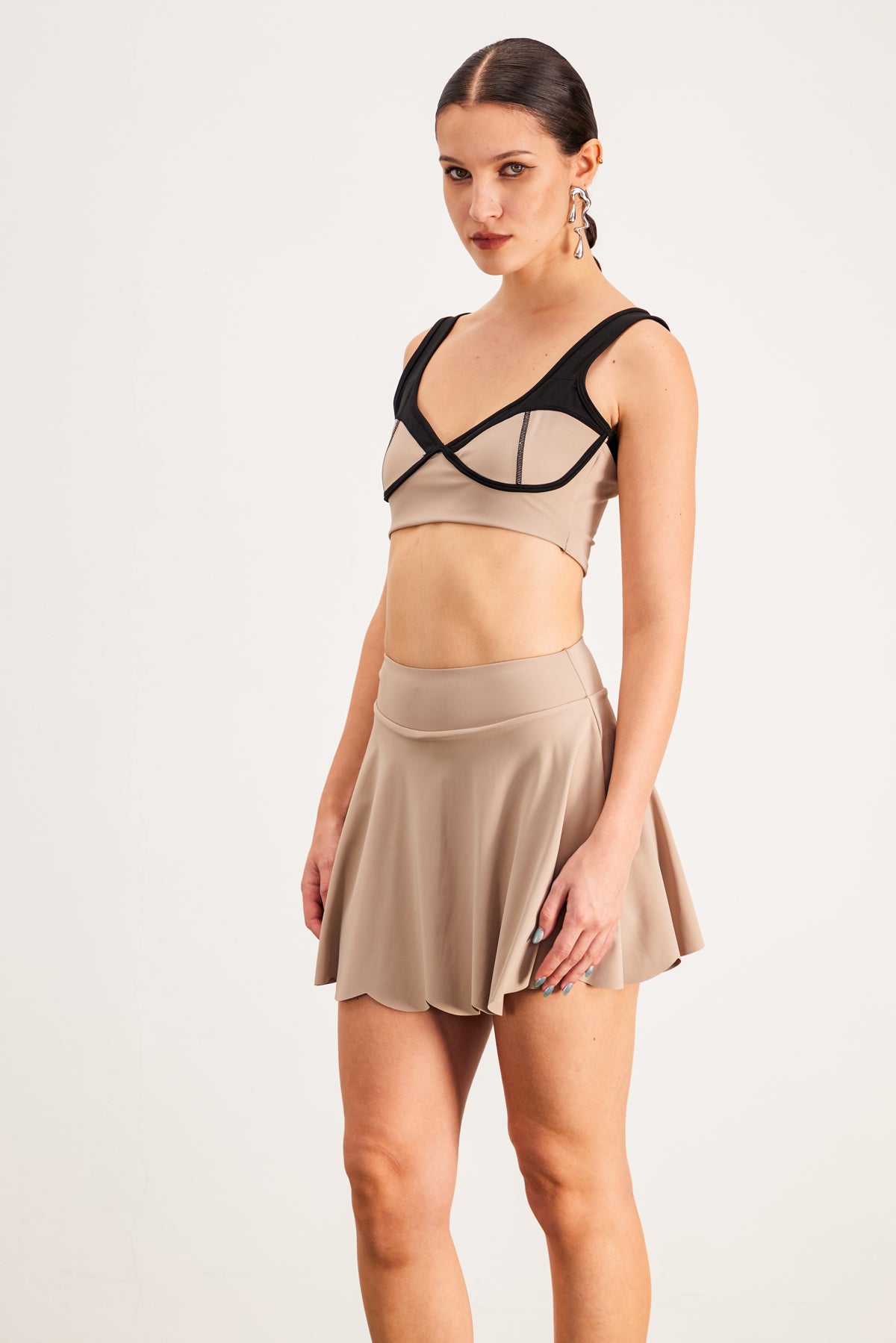 Barak Plunge Bodycon Skirt Set