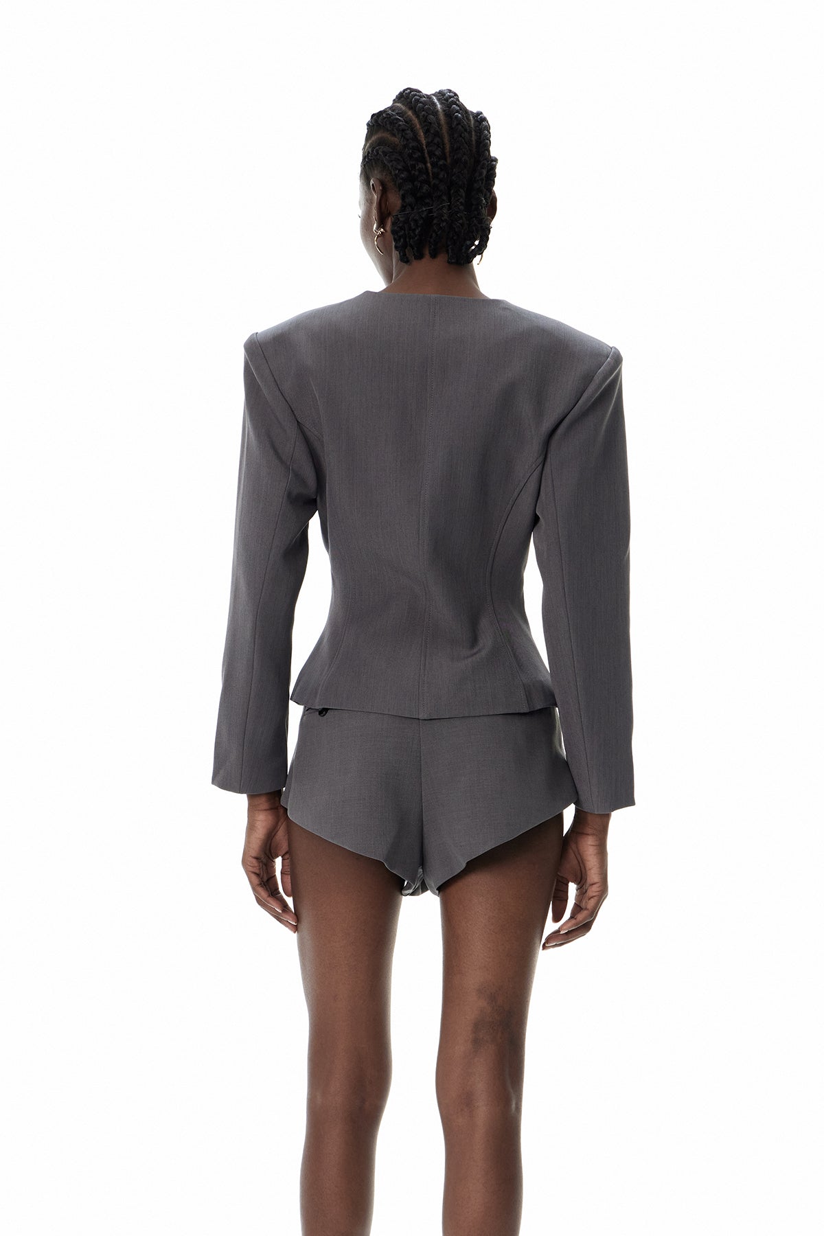 Behnam Crew Neck Button Pants Set