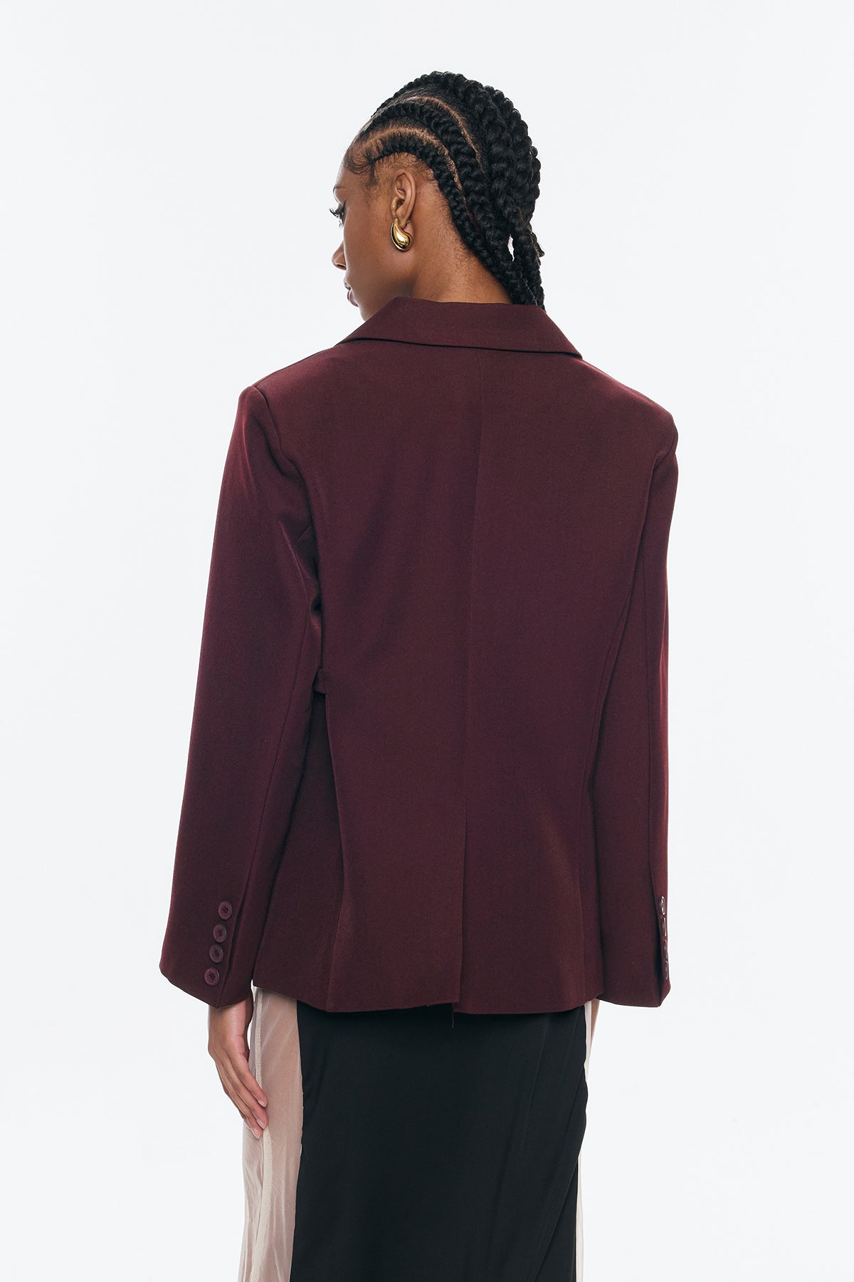 Benita Buckle Asymmetric Blazer