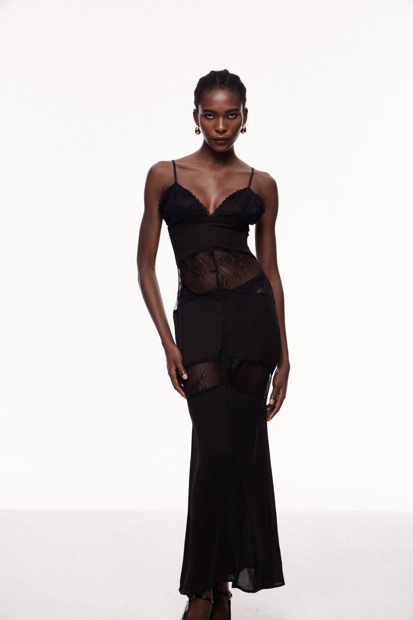 Bernal Lace Cutout Floral Maxi Dress