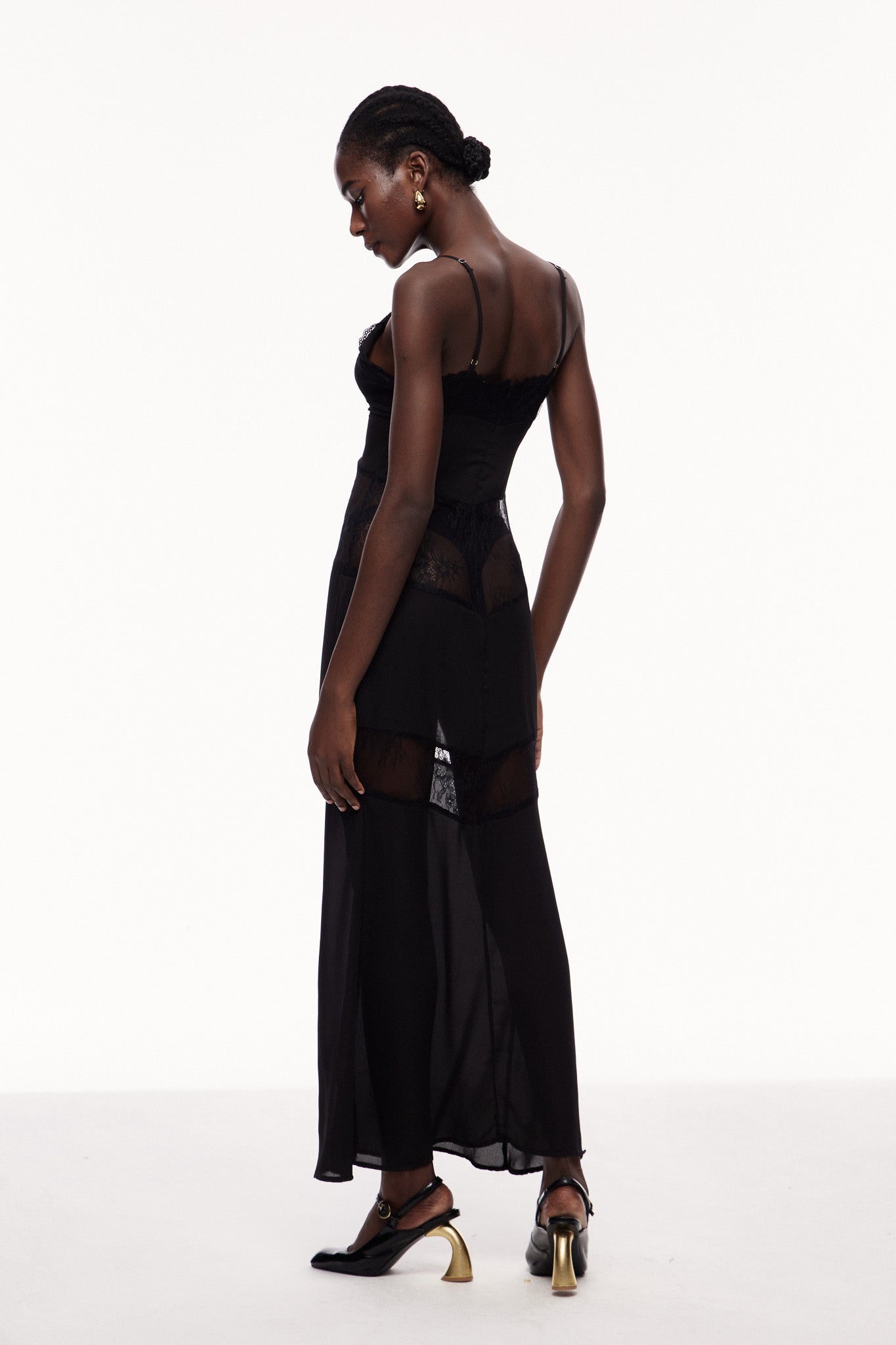 Bernal Lace Cutout Floral Maxi Dress