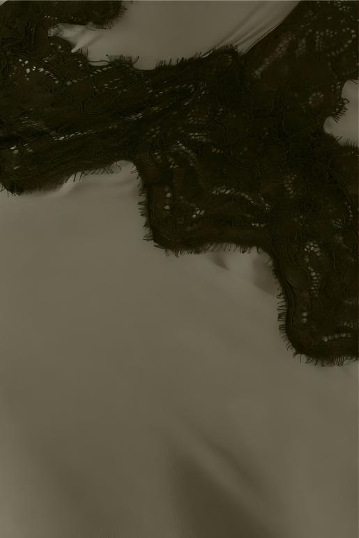 Bess Asymmetric Lace Satin Skirt Set