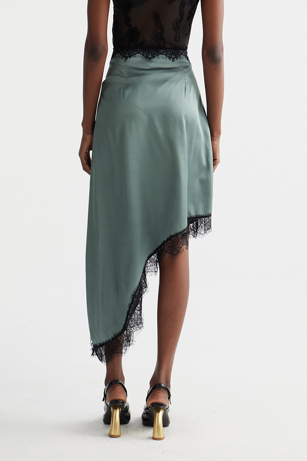 Bess Asymmetric Split Maxi Skirt