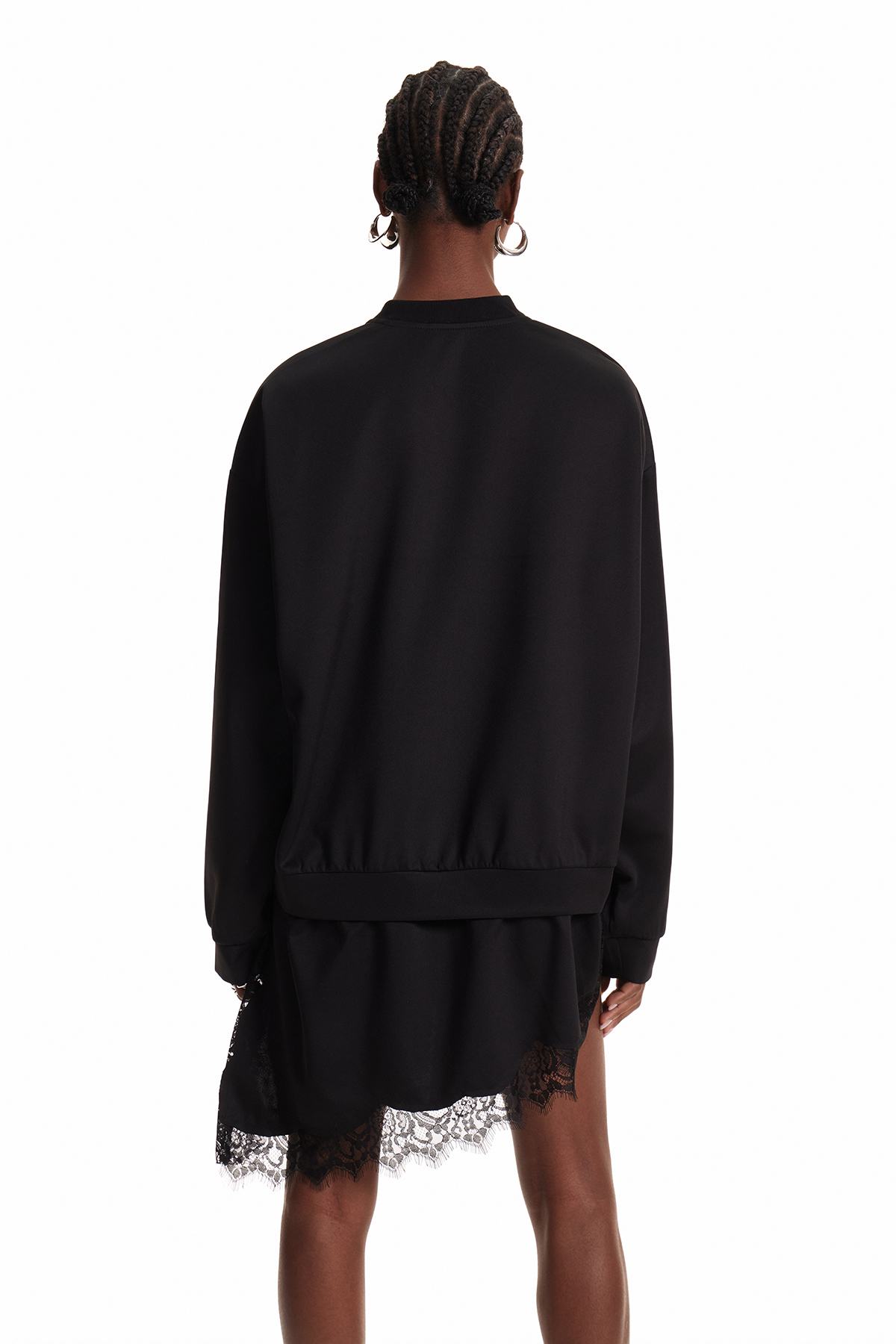 Bess Lace Asymmetric Skirt Set