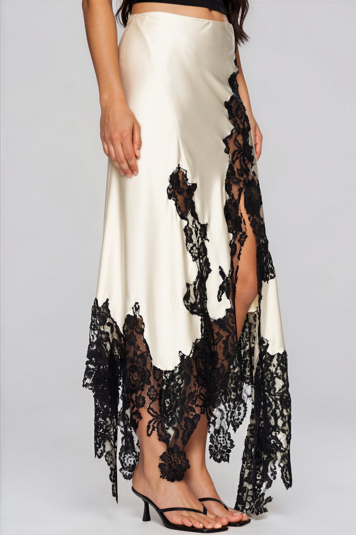Bess Split Lace Skirt Set