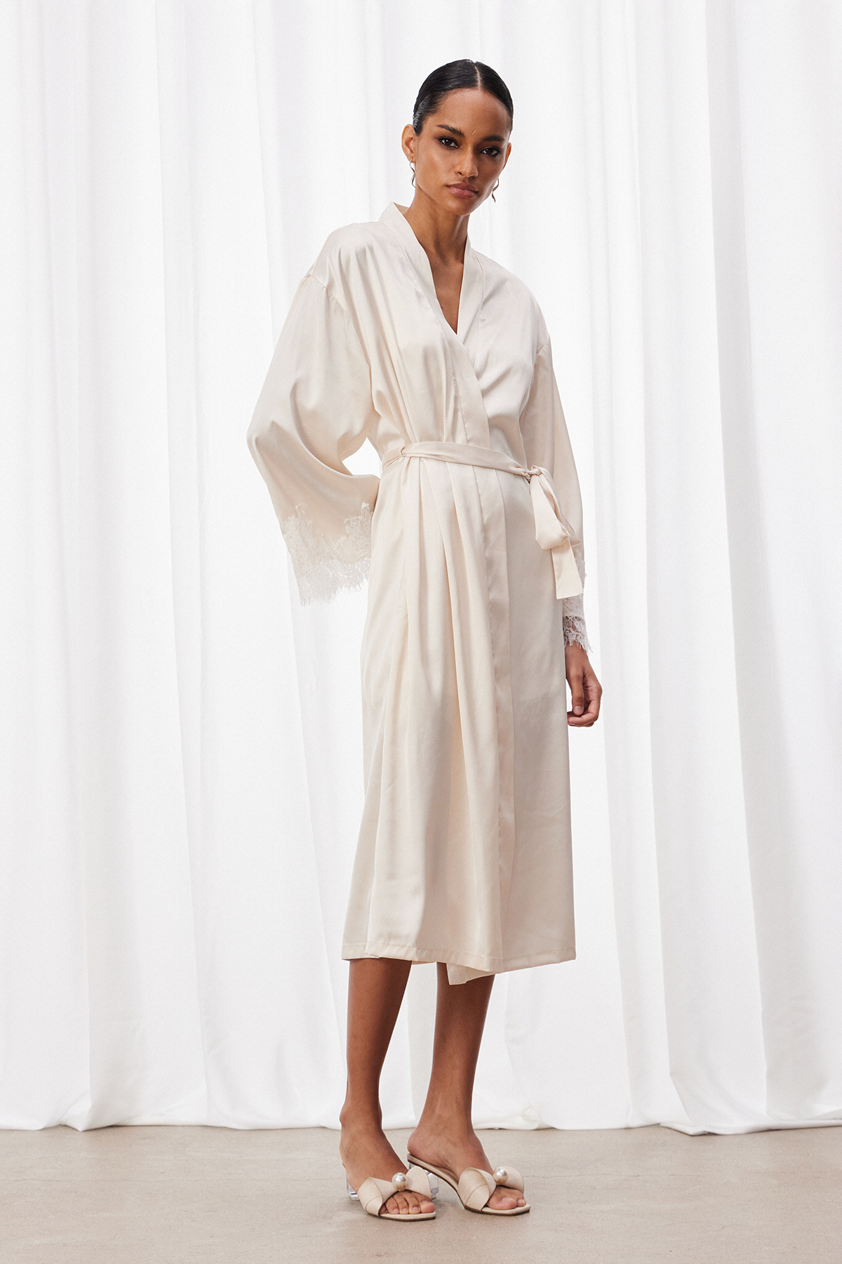 Bess Two Piece Satin Mini Dress
