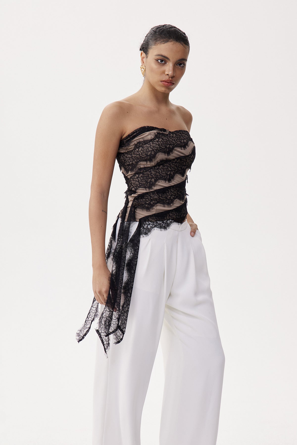 Bess Strapless Lace Top