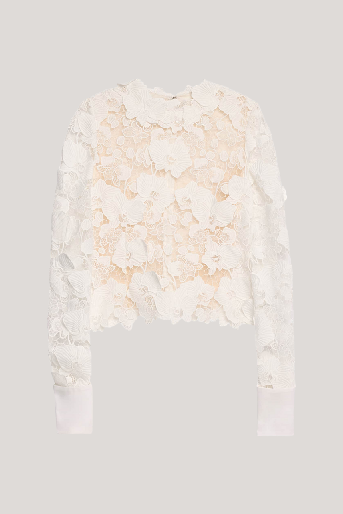 Bhishma Flower Cutout Lace Top