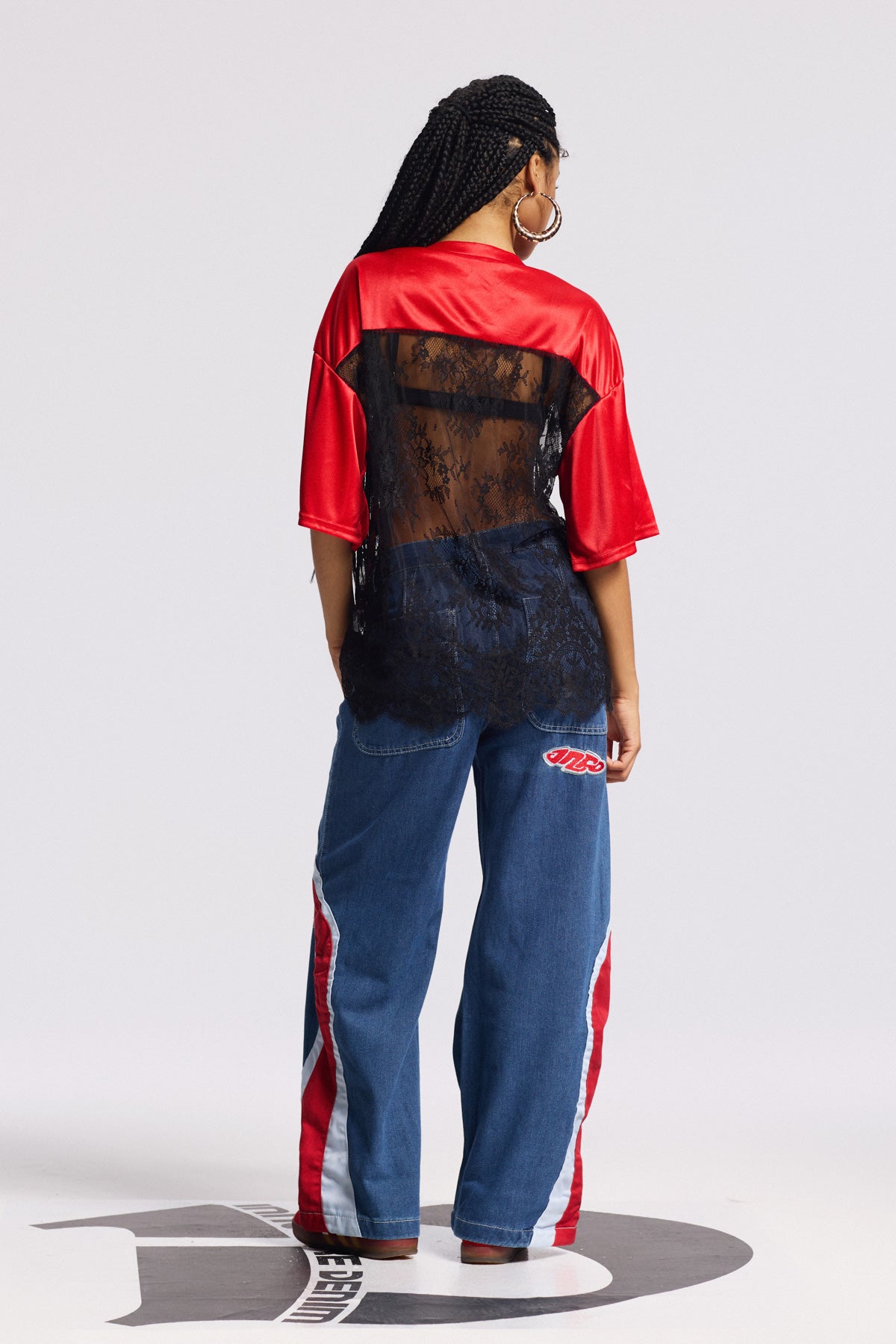 Binyamin Lace T Shirt In Red