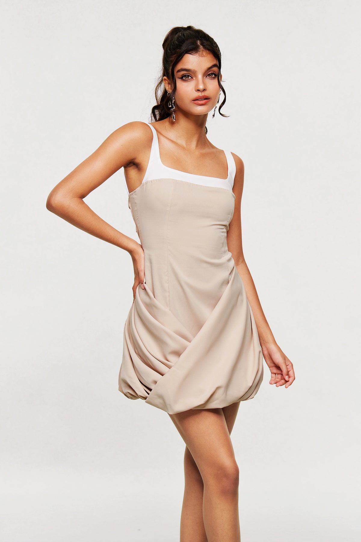 Blaise Ruch Mini Dress In Khaki