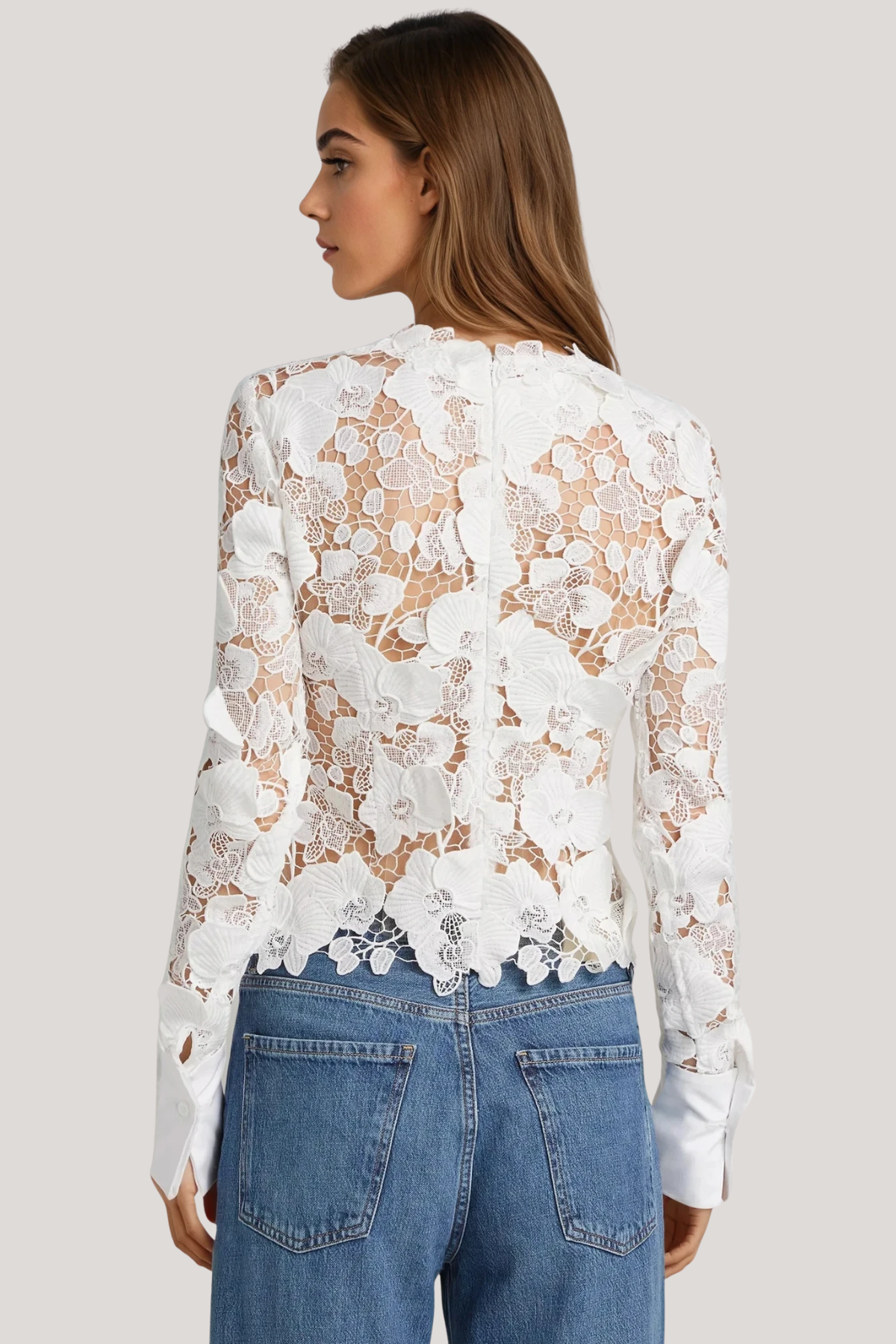 Bodie Flower Cutout Top