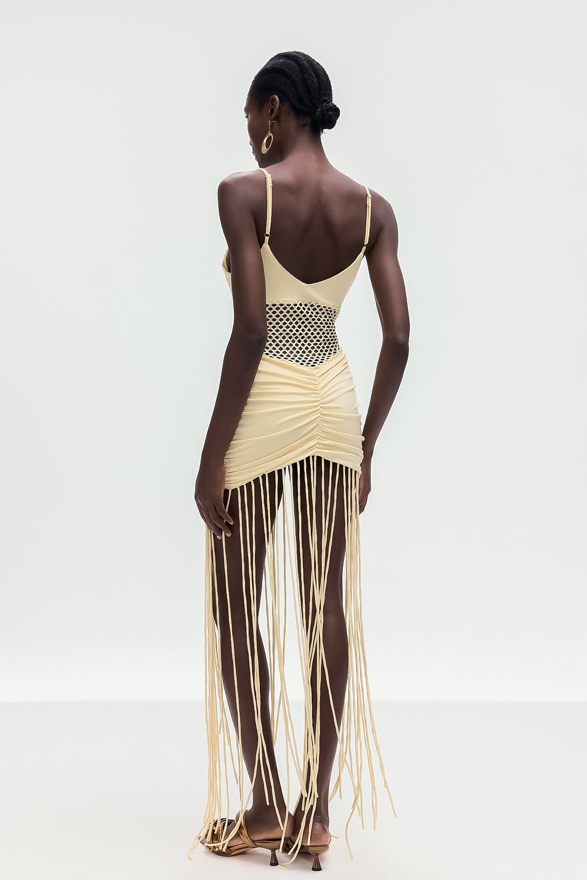 Bogdan Cutout Fringe Mini Dress