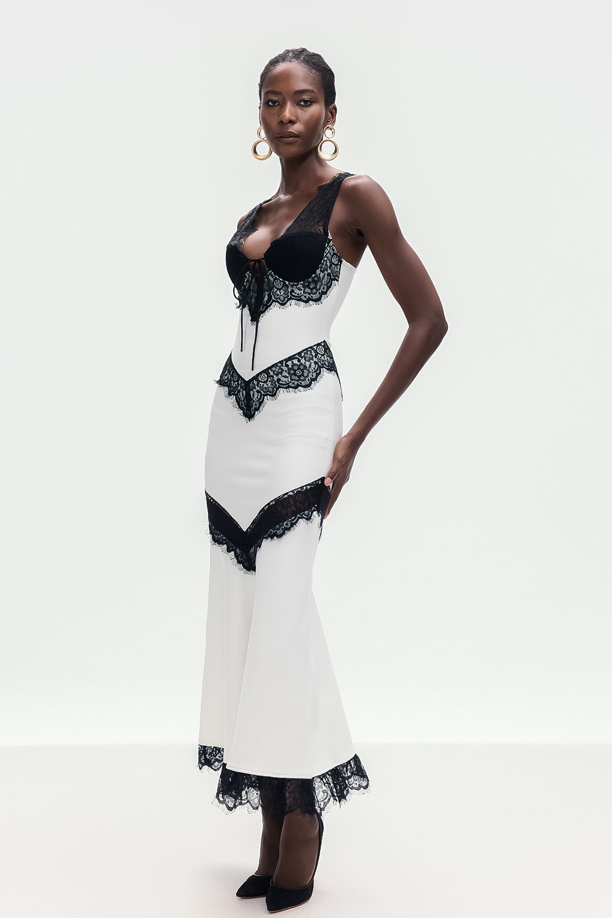 Bohort Lace Sleeveless Maxi Dress