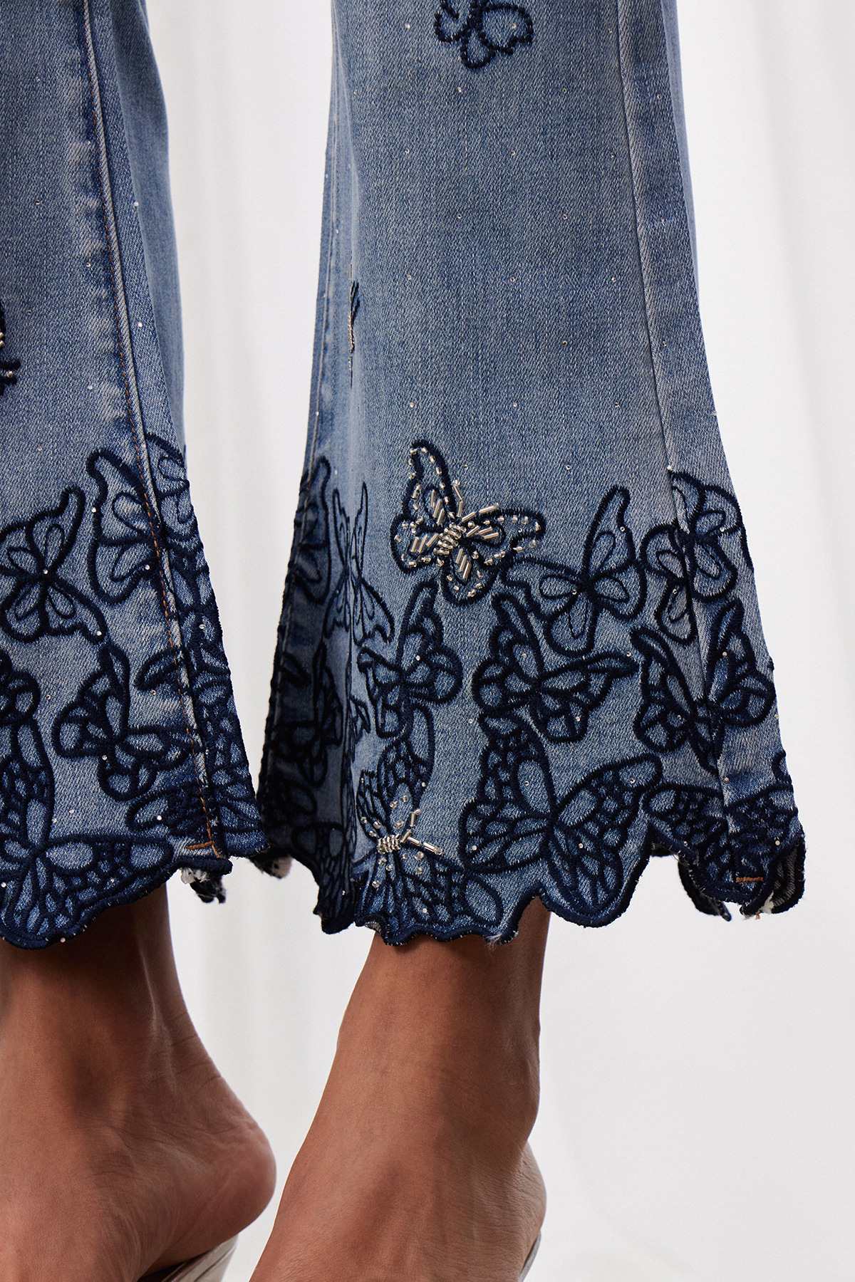 Boitumelo Butterfly Embroidered Jeans