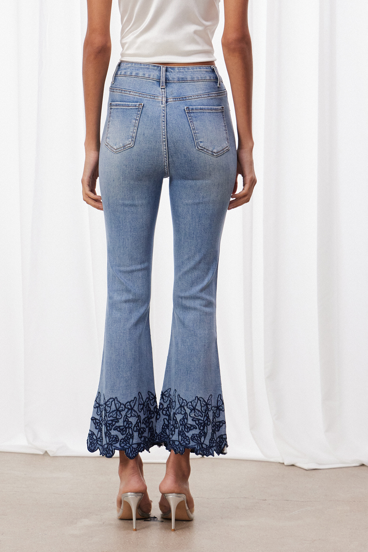 Boitumelo Butterfly Embroidered Jeans