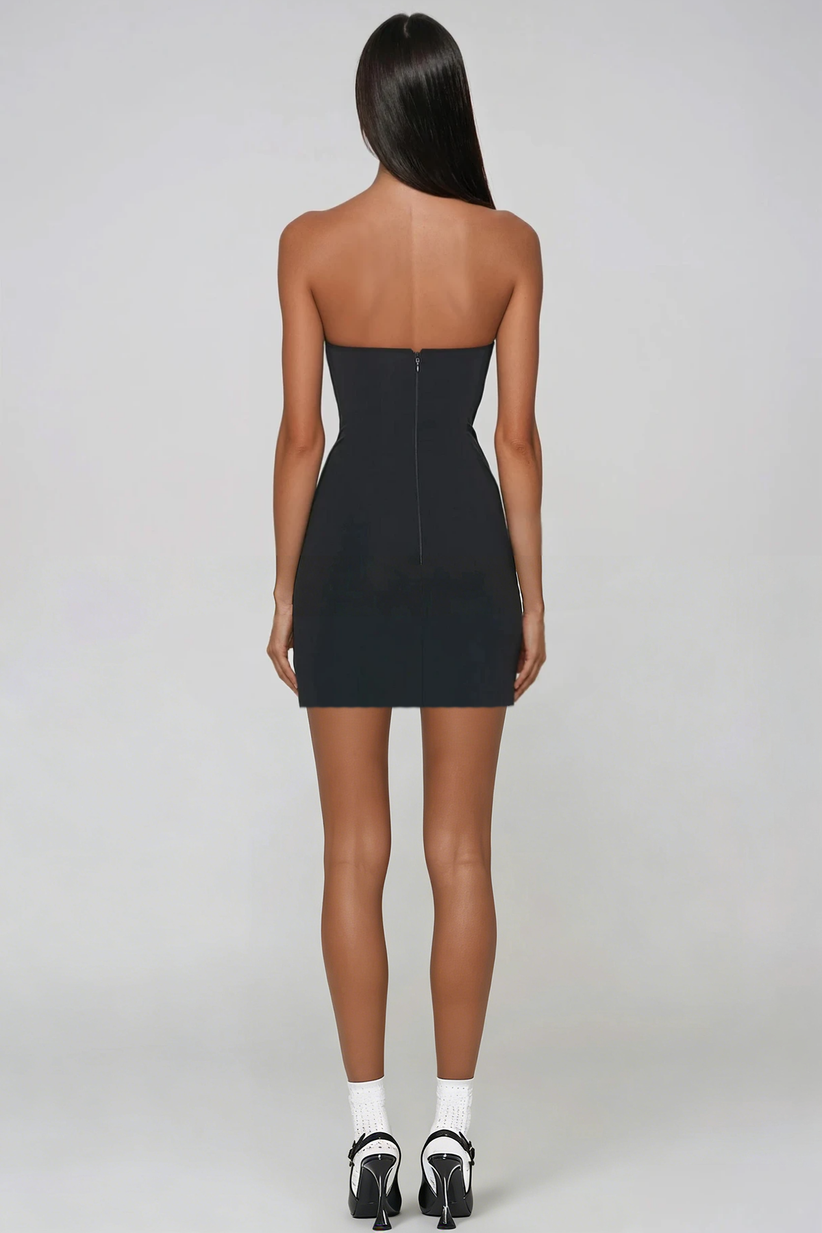 Borivoje Halter Neck Colorblock Mini Dress