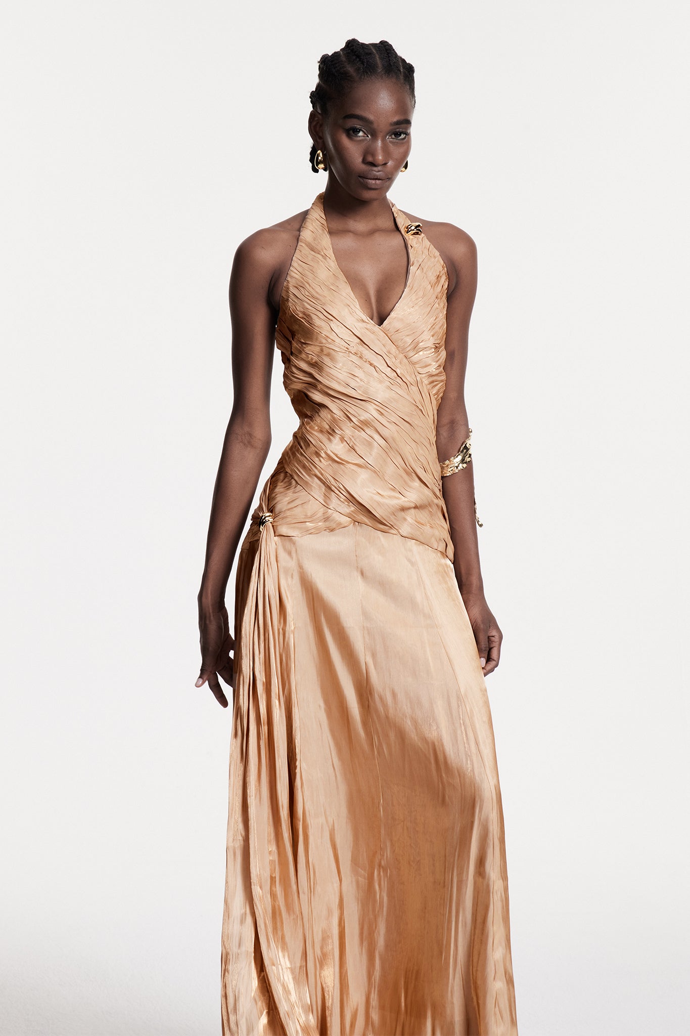 Boyce Ruch Plunge Maxi Dress