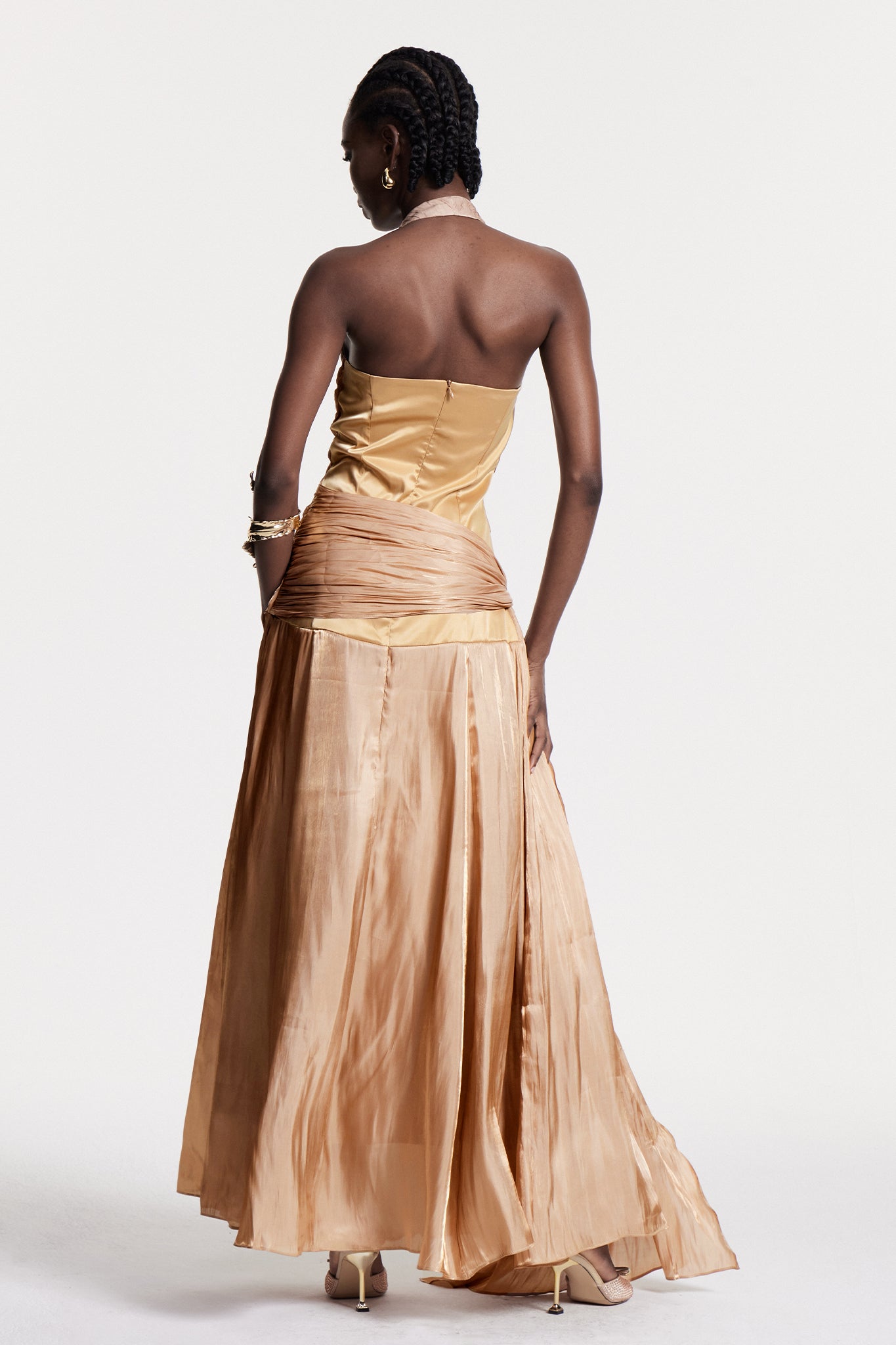 Boyce Ruch Plunge Maxi Dress