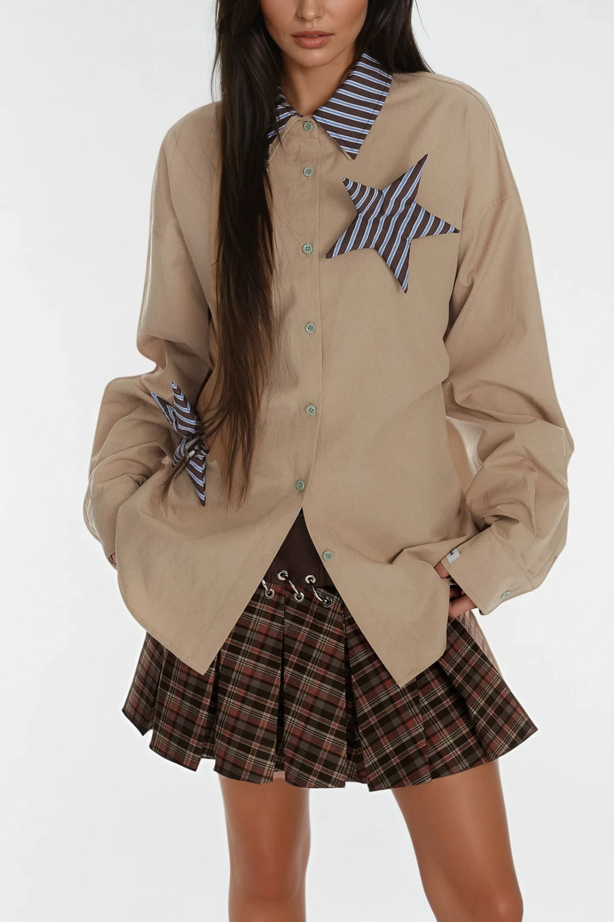 Bozhidara Star Lace Up Shirt