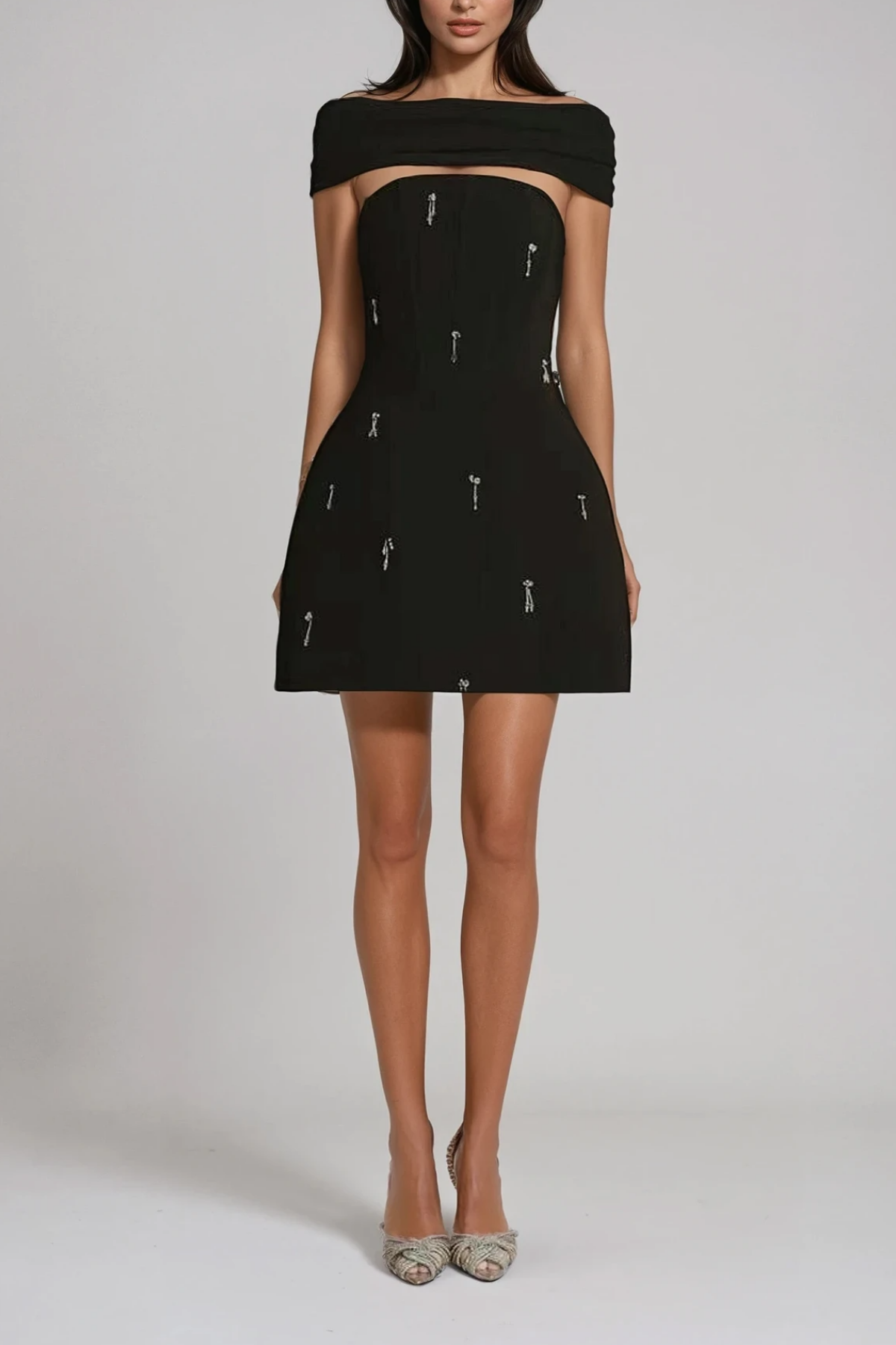 Bradamante Chain Halter Neck Mini Dress