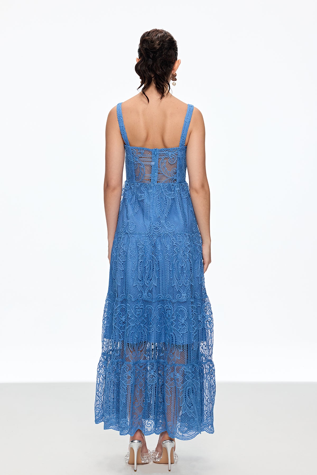 Caelestius Lace Embroidered Maxi Dress
