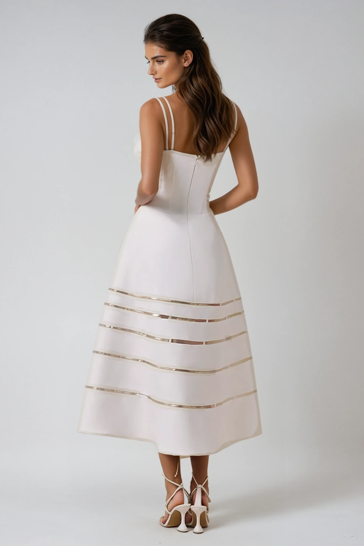 Caesar Shawl Cutout Maxi Dress