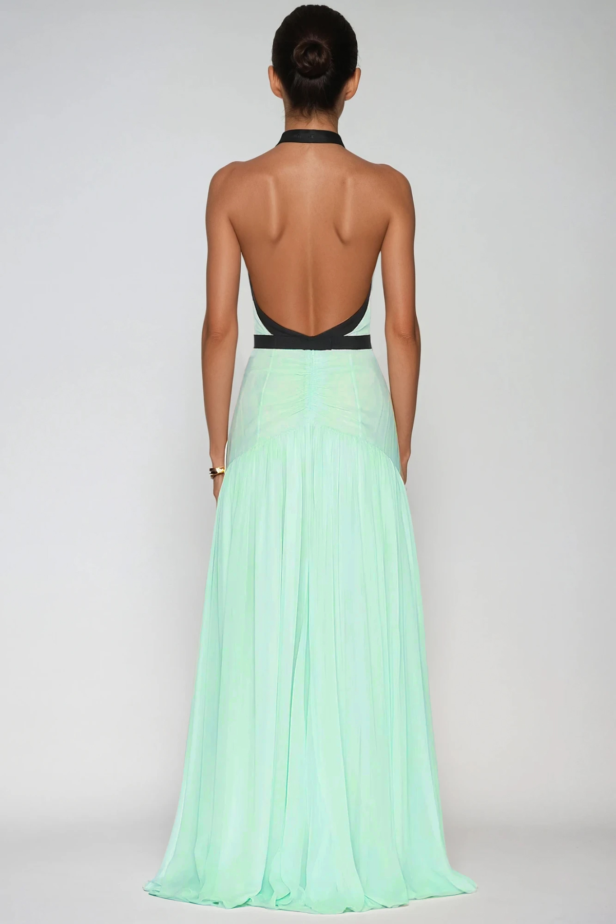 Calixte Plunge Mesh Maxi Dress