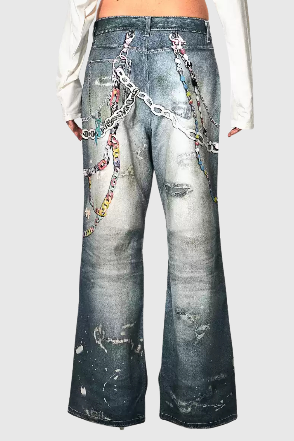 Callahan Print Barrel Jeans