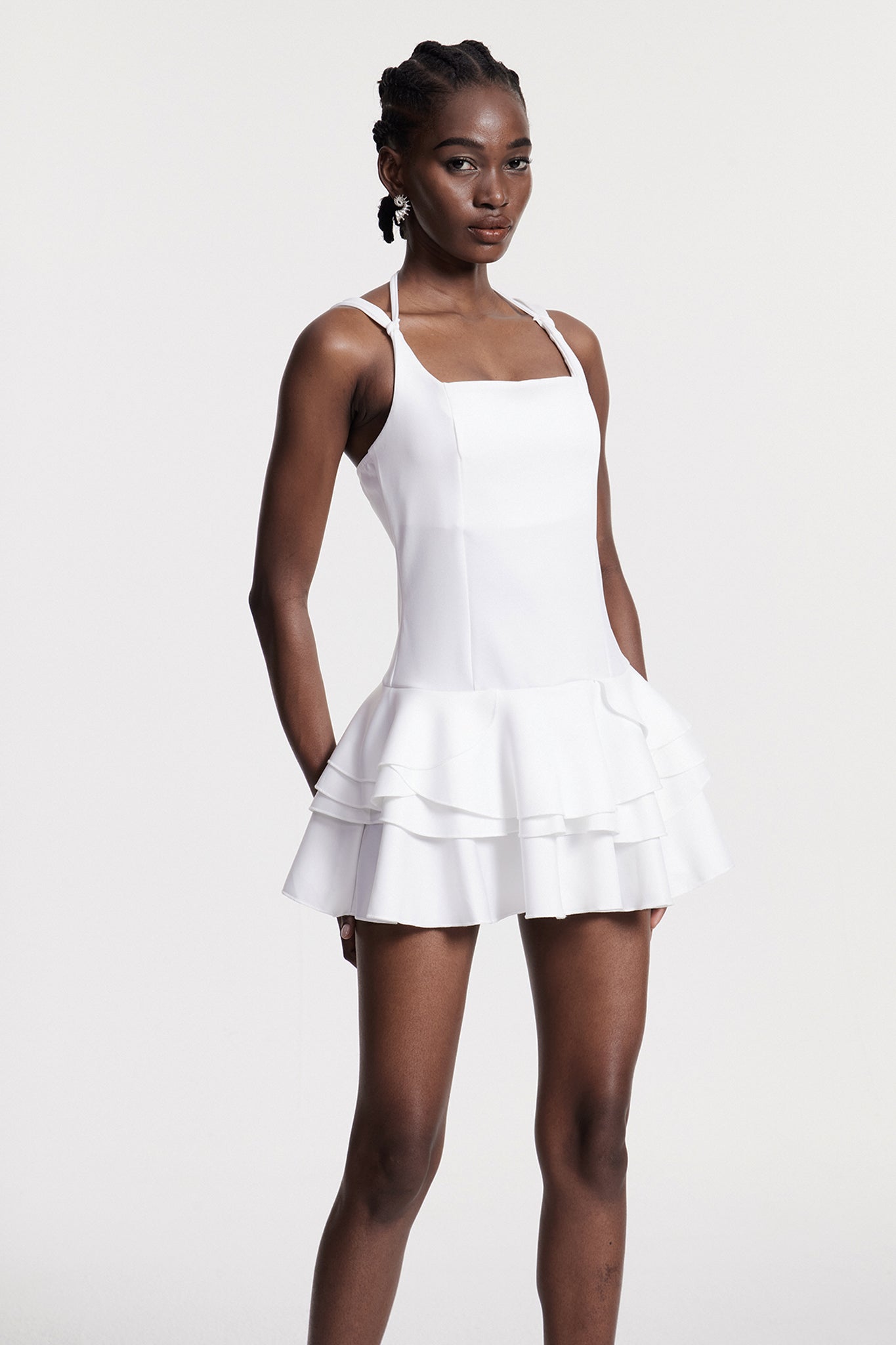 Candelas Ruffle Mini Dress