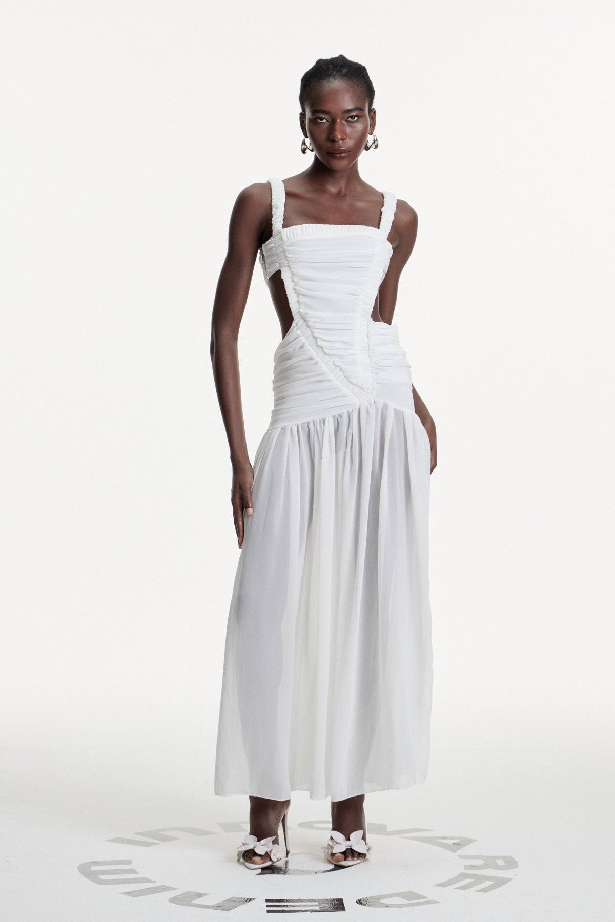 Candy Ruch Cutout Maxi Dress