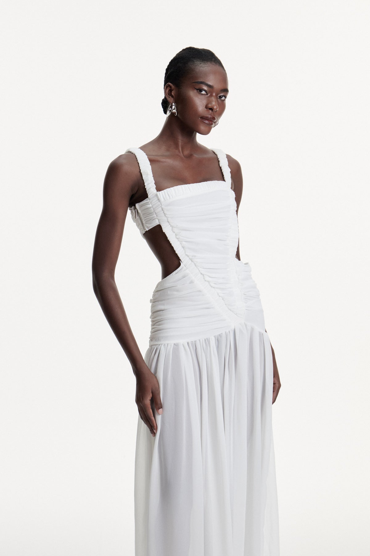 Candy Ruch Cutout Maxi Dress