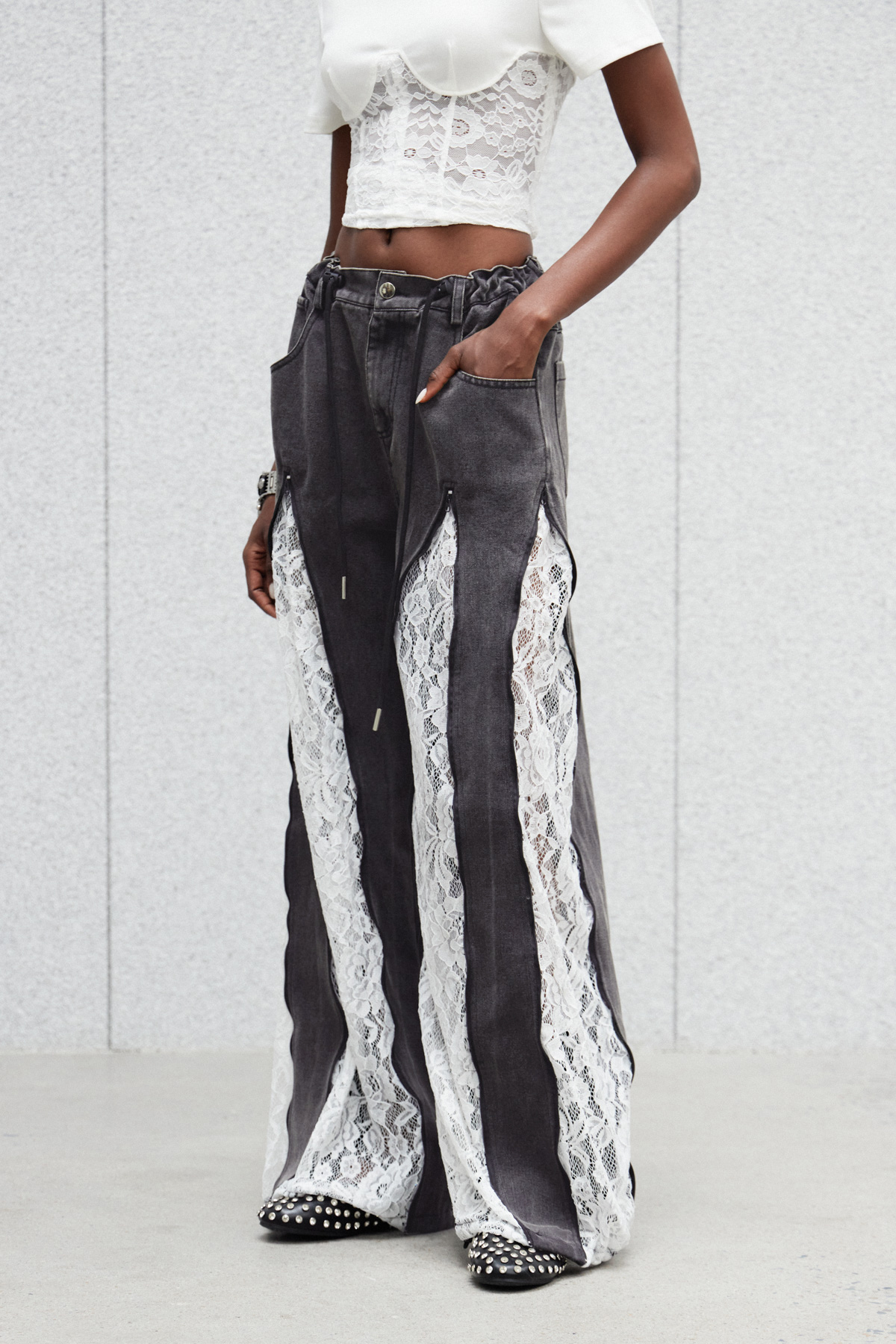 Caprina Deconstruct Lace Jeans